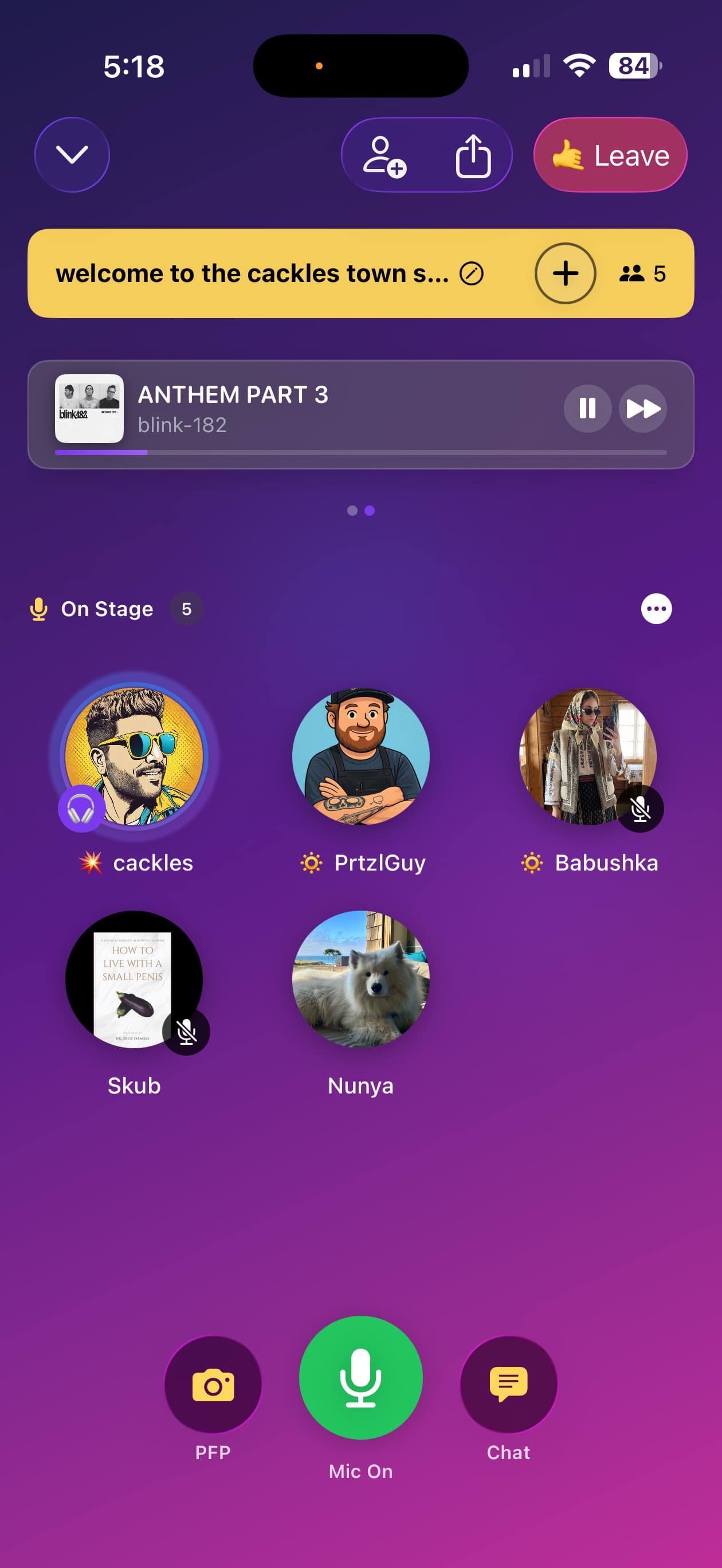 cackles Listening Parties